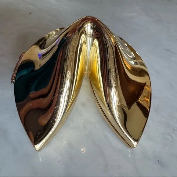 Gold plated Fortune Cookie box - Picture 5 of 8